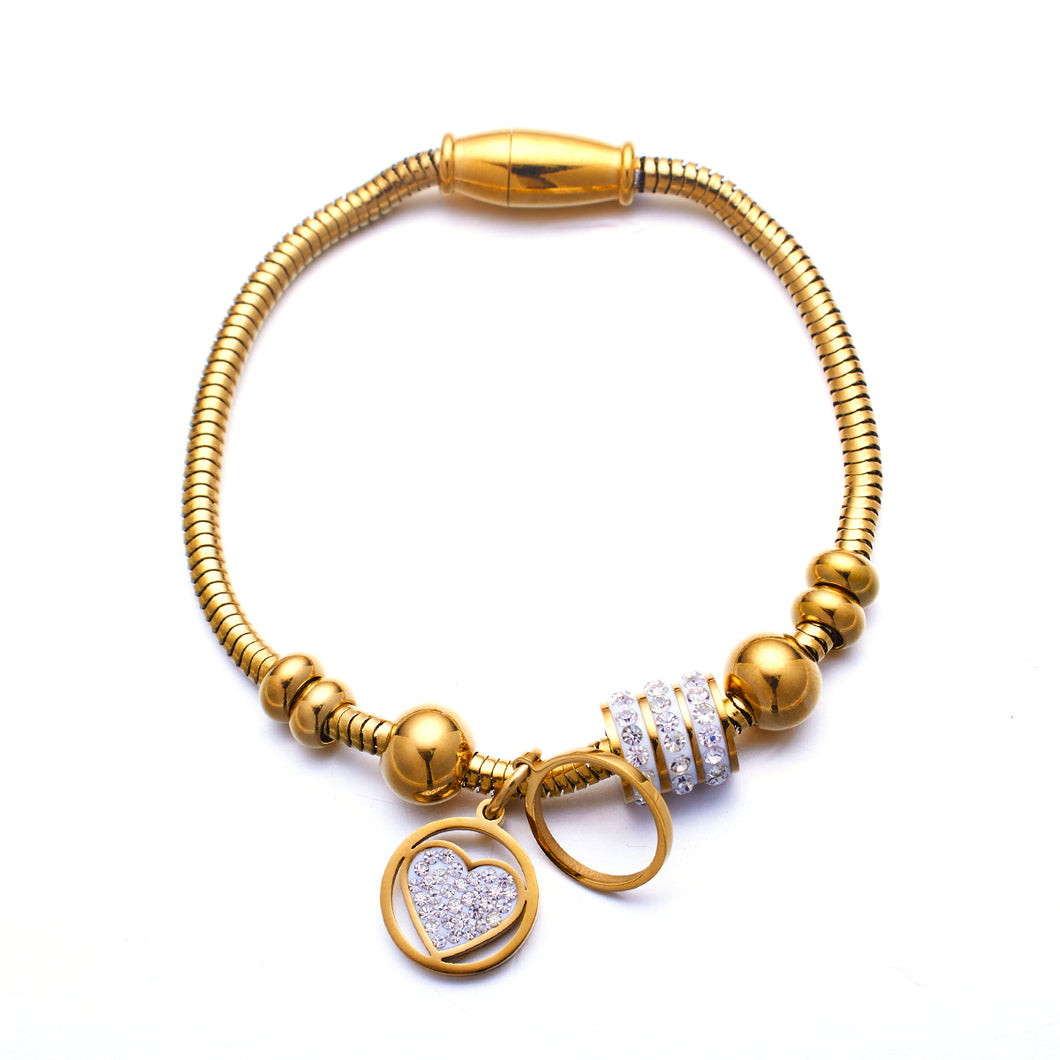 Bracelet Charme en plaqué Or - BJewerly