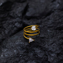 Charger l&#39;image dans la galerie, Bague Spirale en Plaqué Or - BJewerly
