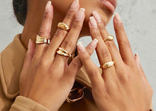 Charger l&#39;image dans la galerie, Bague Glamour Plaqué Or - BJewerly

