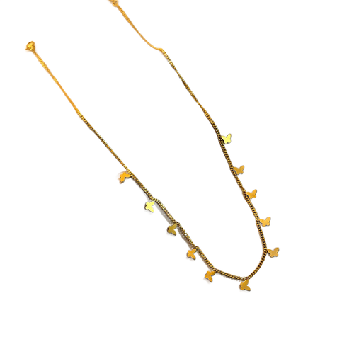 Collier Butterfly Plaqué Or - BJewerly