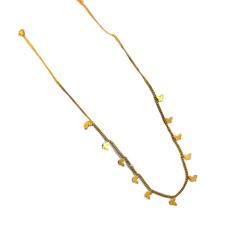 Collier Butterfly Plaqué Or - BJewerly