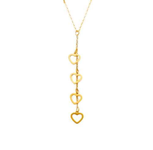 Collier Coeur D'amour en Plaqué Or - BJewerly